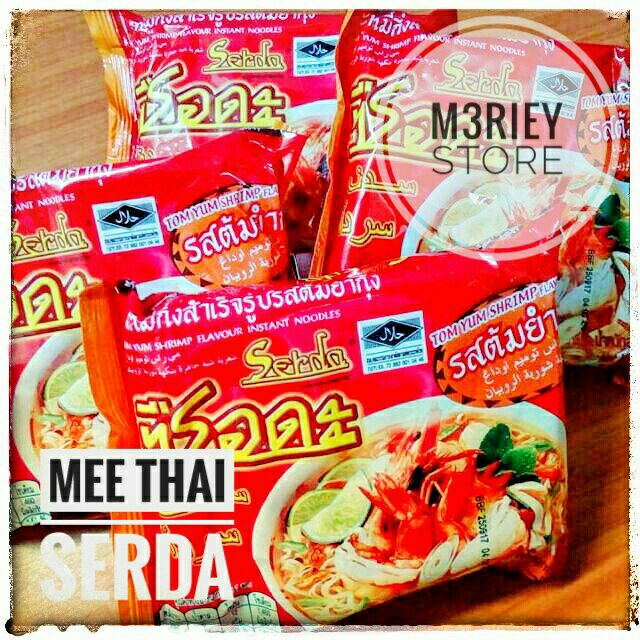 Mee Serda Thai Tom Yam 1 Bungkus Instant Noodle Kerabu 