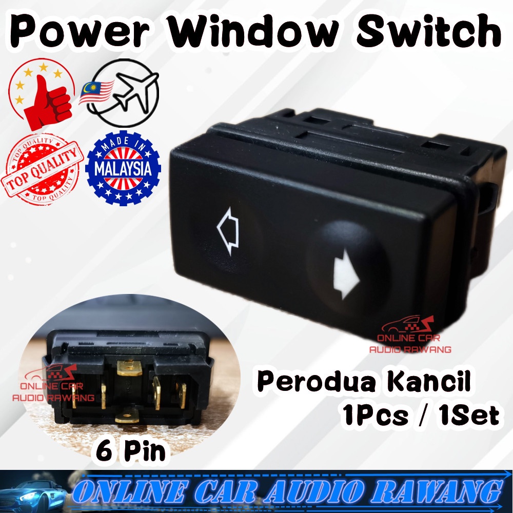 Perodua Kancil K4 6Pin Power Window Switch / Main Switch / Sub Switch