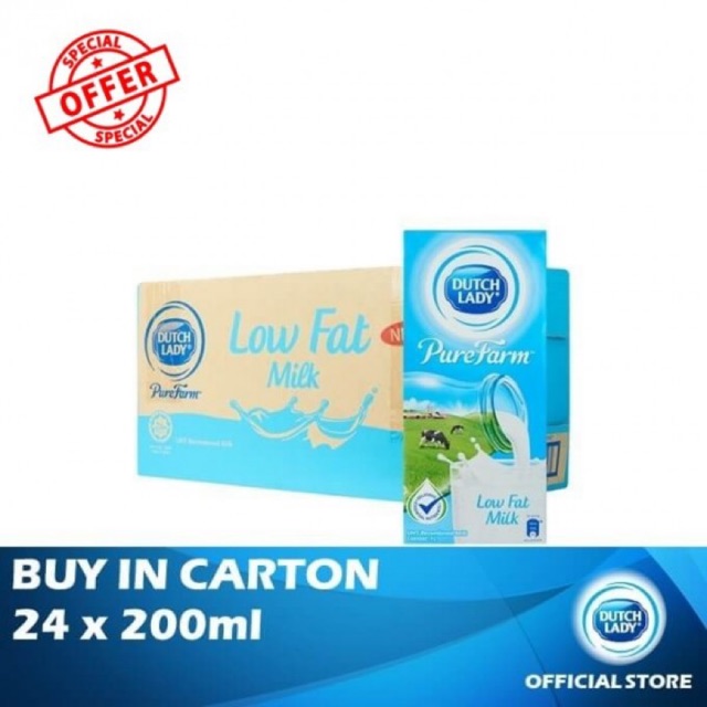Lady low fat milk dutch 100% Fresh
