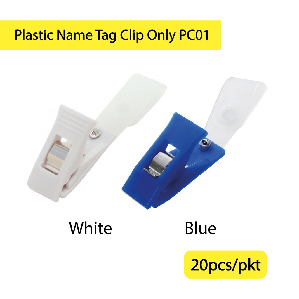 plastic-name-tag-clip-only-pc01-20pcs-packet-shopee-malaysia