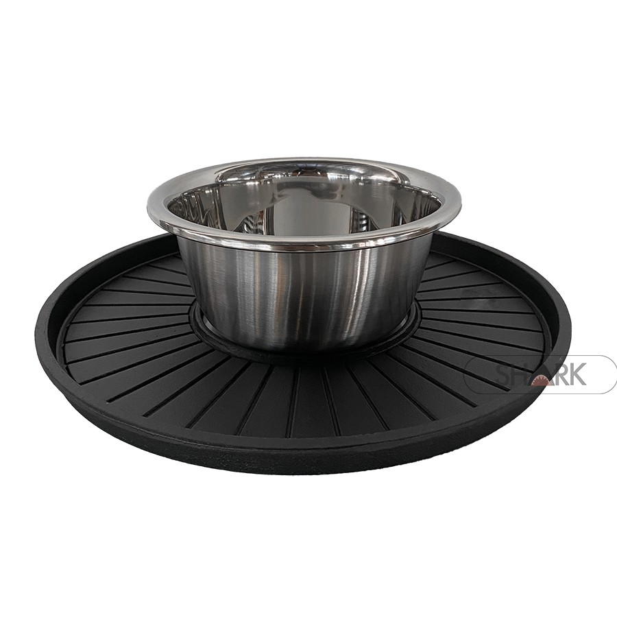 2 in 1 Korean Style GRILL PAN & Steamboat 35cm / 35cm Gas Cast Iron BBQ Grill PLATE KUALI CAST kuali BBQ hot plate