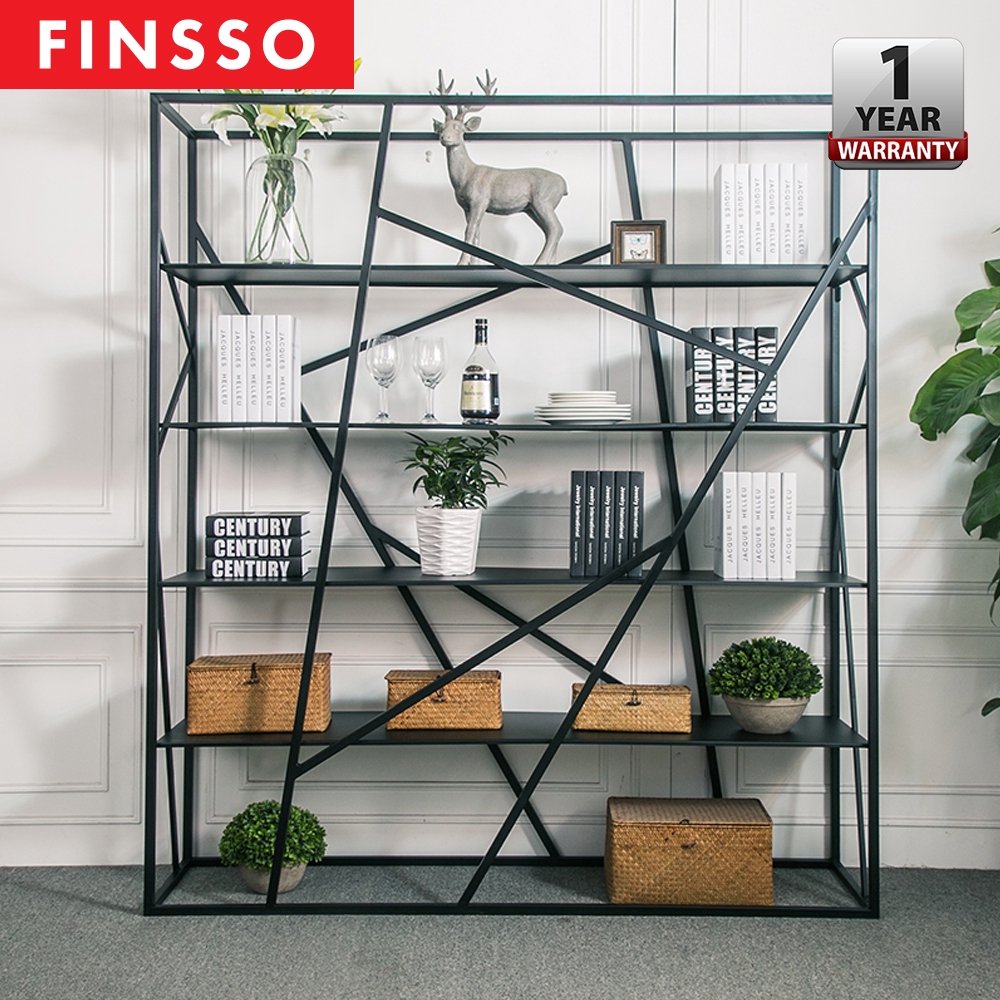 FINSSO : [FULLY ASSEMBLE] American Iron Multi- Storey Bookcase/ Hall divider