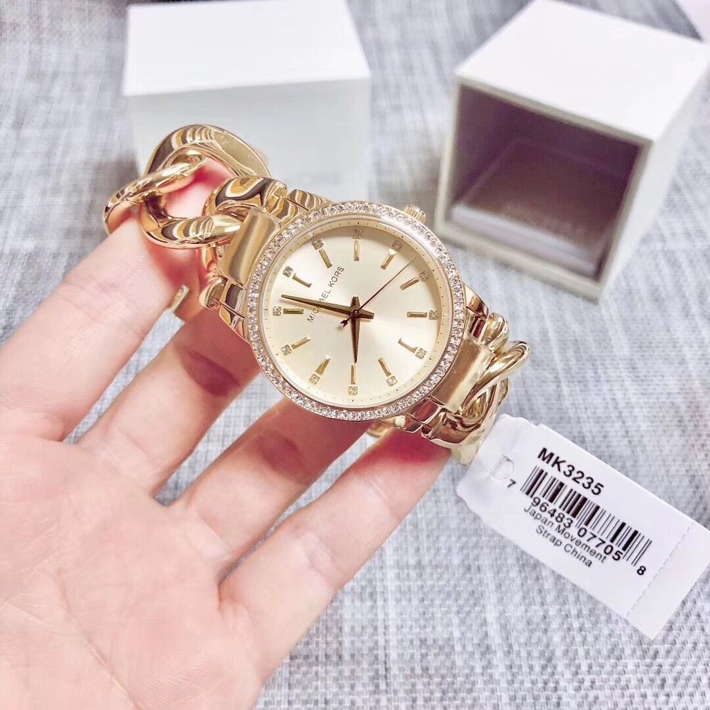 michael kors gold chain watch