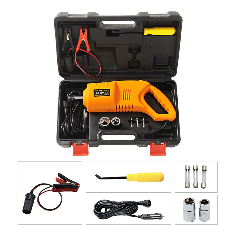 DC 12V Electric Auto Impact Wrench Wheel Tire Nut Repair Tire Removal