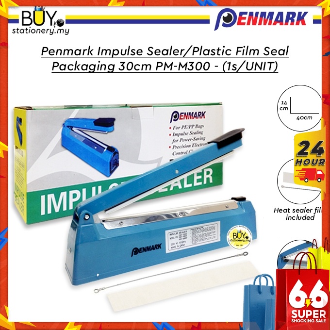 Penmark Impulse Sealer/Plastic Film Seal Packaging 30cm PM-M300 - (1s/UNIT)
