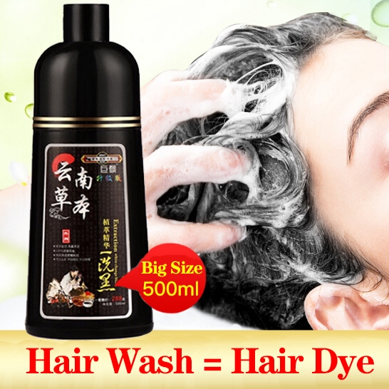 Shouwu Black Hair Shampoo Herb 5 Minutes Quick Black Anti White Hair