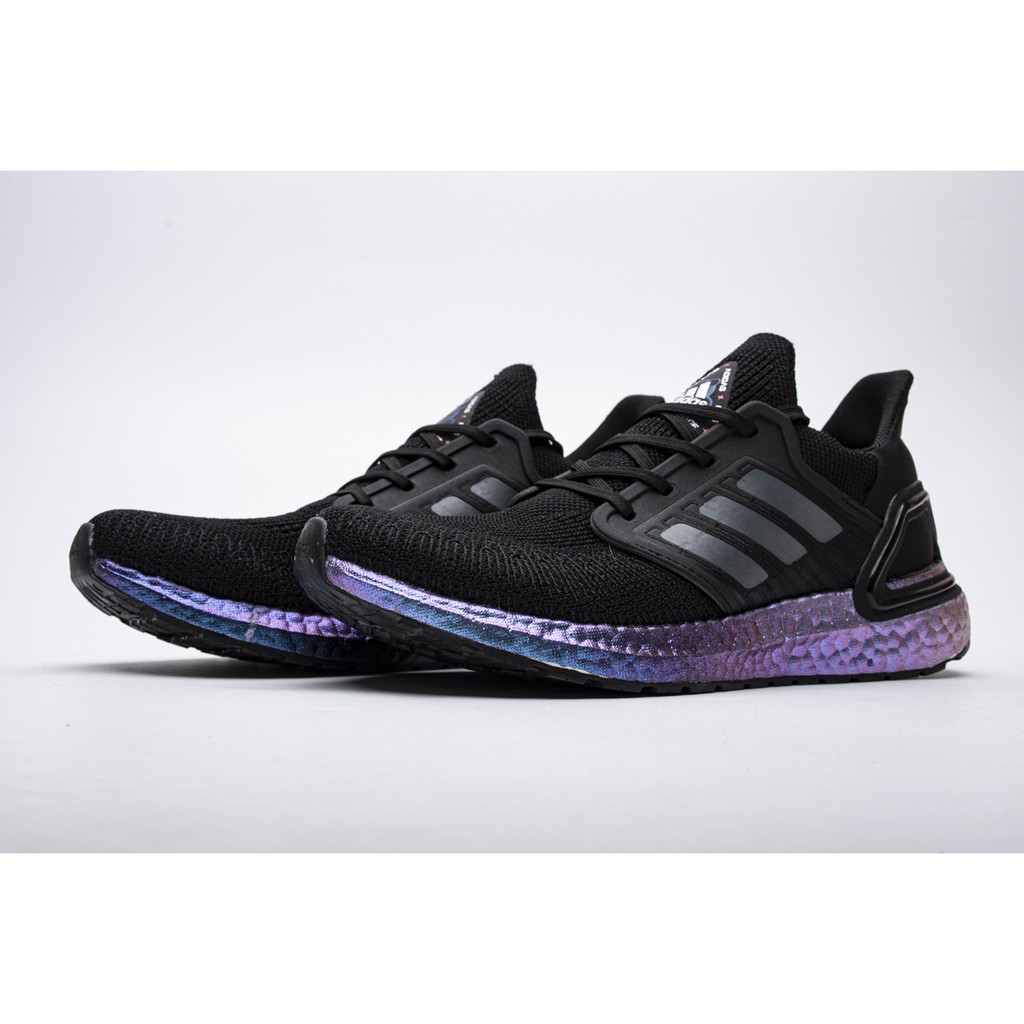 black and purple ultra boost