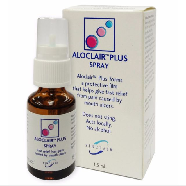 *EXP 30/04/2023* ALOCLAIR PLUS SPRAY FOR ULCER /HFMD ORAL LESIONS/GUM