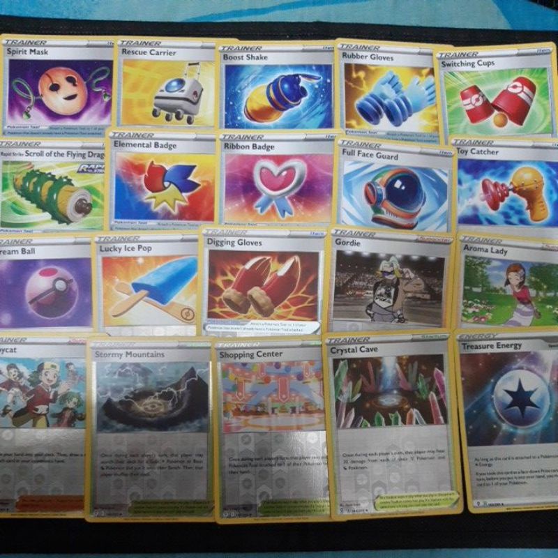 Pokemon Card TCG: Evolving Skies Trainer: Stormy Mountains/rescue carrier / Raihan/ Aroma Lady/ Copycat/ Treasure Energy