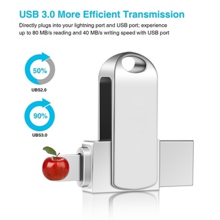USB3.0 2TB 3 in 1 OTG Flash Drive Metal Waterproof High speed U Disk pendrive for  for Mobile/Tablet/Android/PC