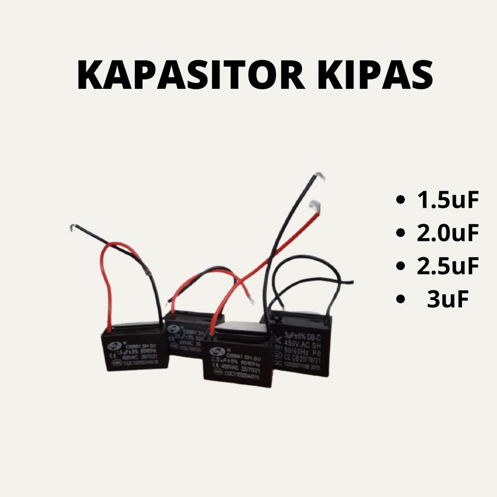 (READY STOCK) KAPASITOR KIPAS 1.5,2.0,2.5,3uF Shopee Malaysia