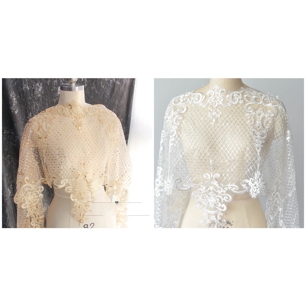 1 Meter Premium Designer Border Lace for Wedding Dress / Border Lace