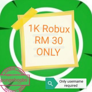 Cheap Roblox Robux R 1000 Robux Rm33 Only Shopee Malaysia - 1k robux roblox
