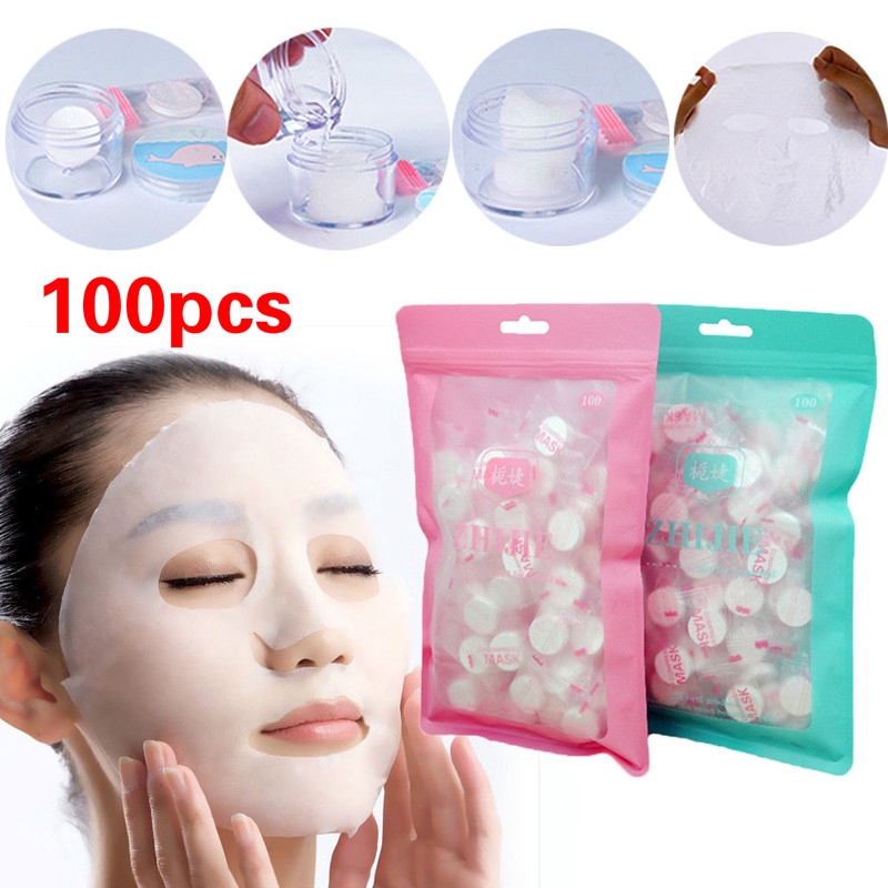 compressed cotton facial paper masks