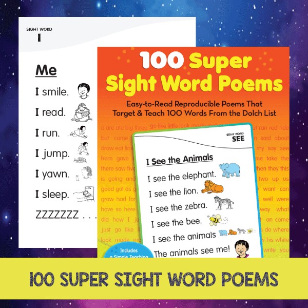 Hardcopy 100 Super Sight Word Poem Kids Reading English Reading Fluency Book Shopee Malaysia