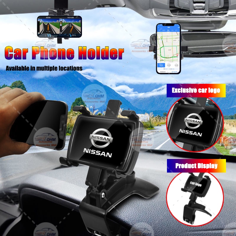 Nissan Multifunctional Car Phone Holder Dashboard Phone Stand 360°Auto