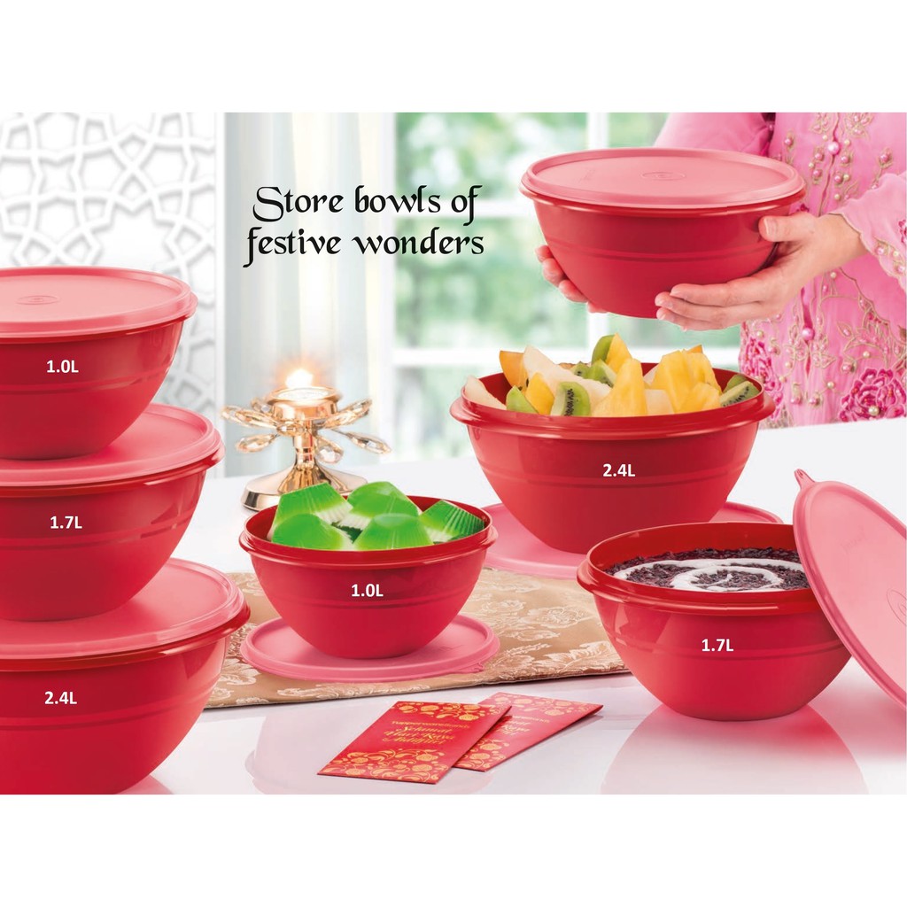 Tupperware Wonderlier Bowl - Red