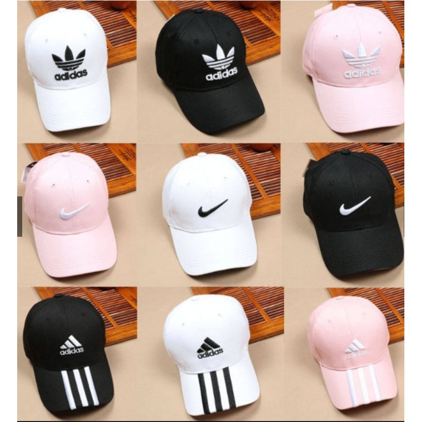 hats nike and adidas