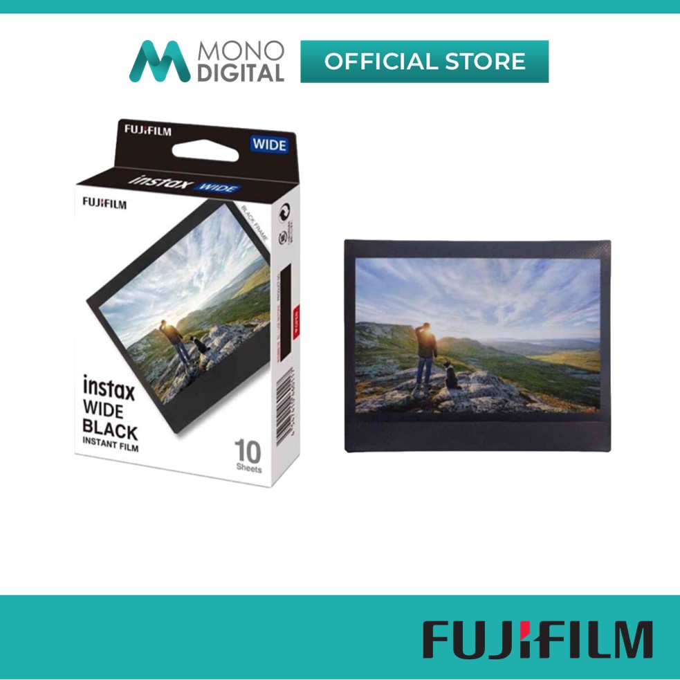 Fujifilm Instax Black Frame Wide Film Instant Film Film for Instax Wide 300 / Link Wide (10 Sheets)