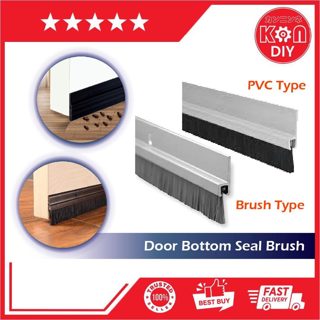 *READY STOCK* Heavy Duty Door Bottom Seal Brush Door Seal Shopee Malaysia