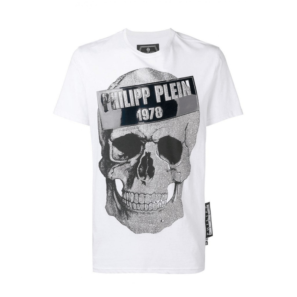 [100% Original] Philipp Plein S19C MTK3075 PJY002N Platinum Cut Skull T ...