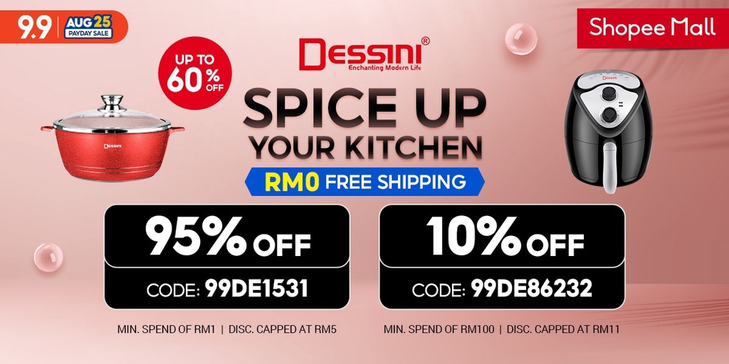 Dessini Official Online Store, July 2022 | Shopee Malaysia