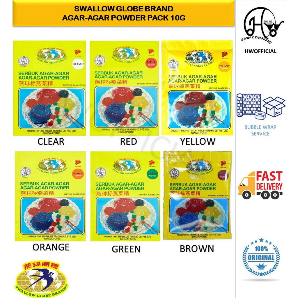 SWALLOW GLOBE BRAND AGAR-AGAR POWDER PACK 10G | Shopee Malaysia
