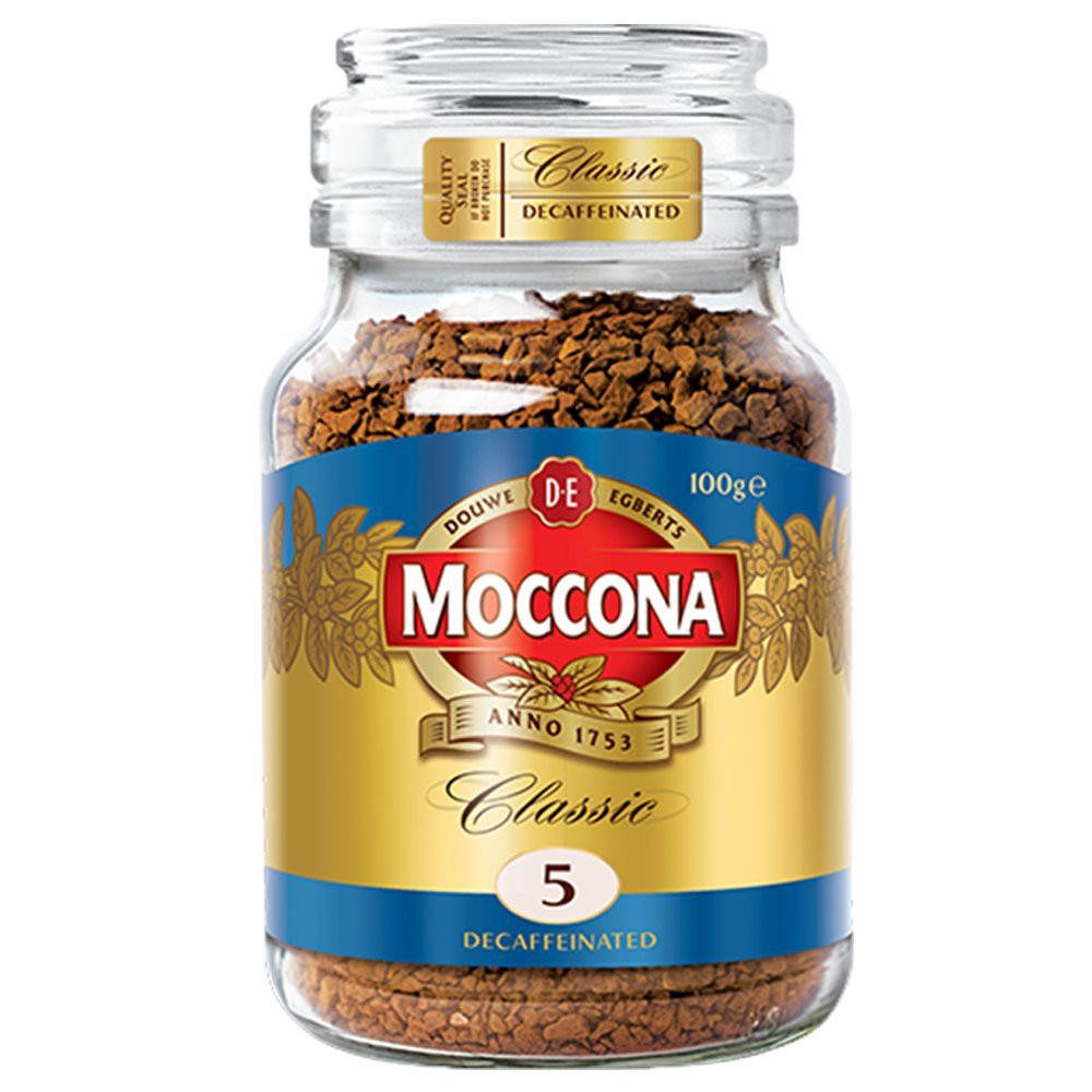 Douwe Egberts Moccona Classic Decaf Instant Coffee 2 Jars 3.5ounce