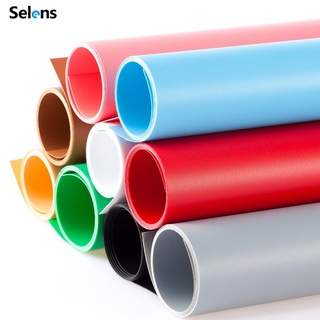 Selens PVC Backdrop Paper Pure Matte + Glossy Background Plate Waterproof Solic Color Pure Inverted Filter Reflection Effect For Product Shooting