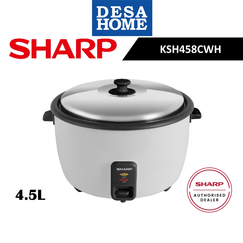 SHARP Rice Cooker (4.5L) KSH458CWH