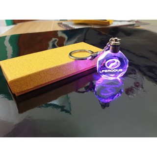 3D Car Logo LED CRYSTAL Keychain #PROTON #PERODUA # HONDA 