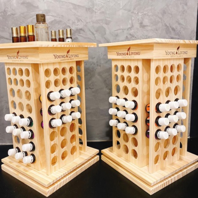 Wooden Rotating Tower Display Rack for Essential Oils 15ml *FOC ...