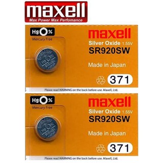 Maxell Original SR920SW 371 AG6 LR920 171 Silver Oxide Battery 1.55V ...