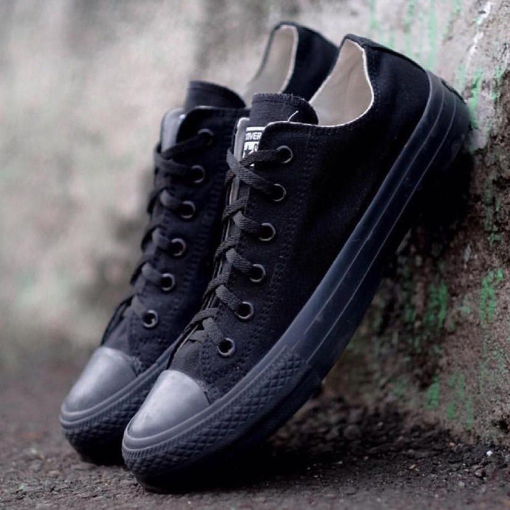 Sepatu Converse All Star Full Black | Black | !! | Shopee Malaysia