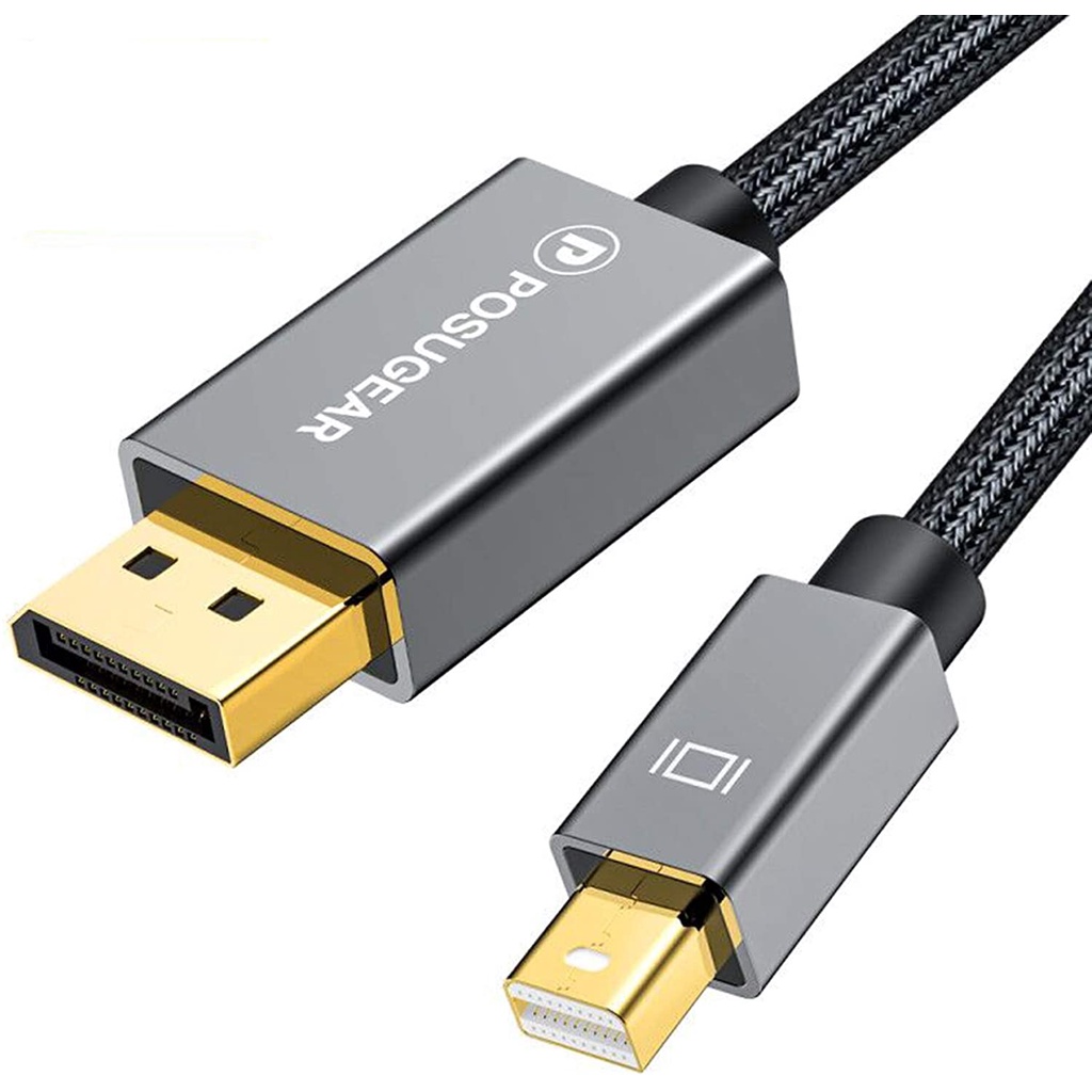 POSUGEAR Mini Displayport to Displayport 2M [JY2M-01] Support 4K@60Hz ...