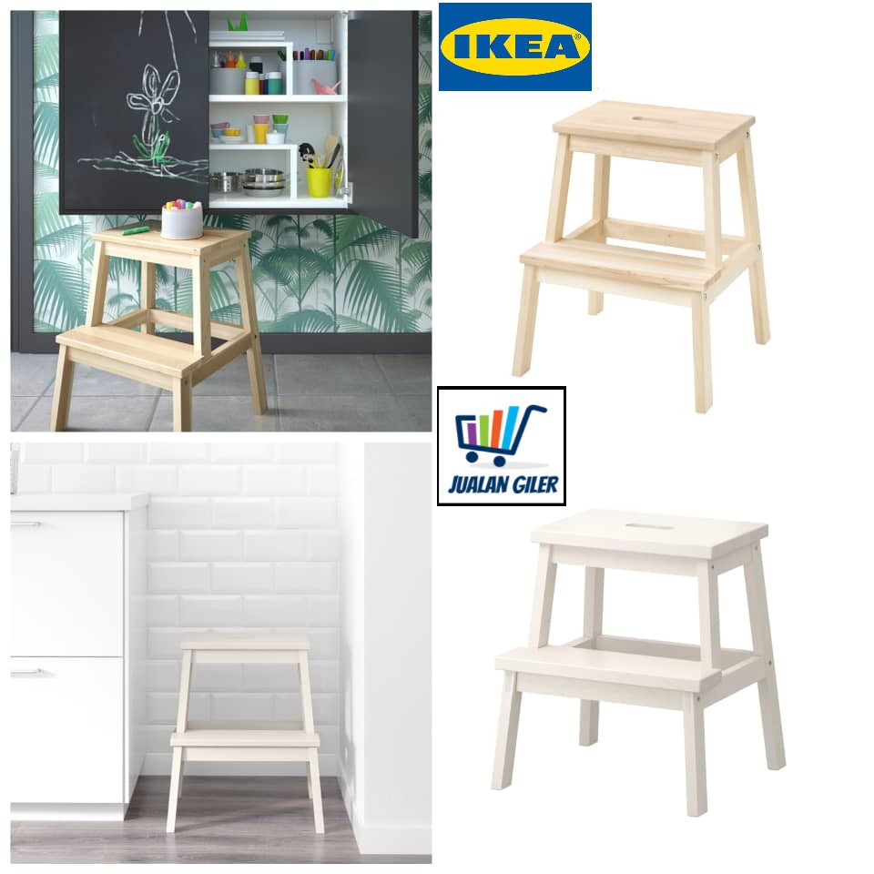 Ikea Bekvam Step Stool Aspen Wooden Stool White 50cm Ikea Step Stool Ikea Ladder Stool 100 From Ikea