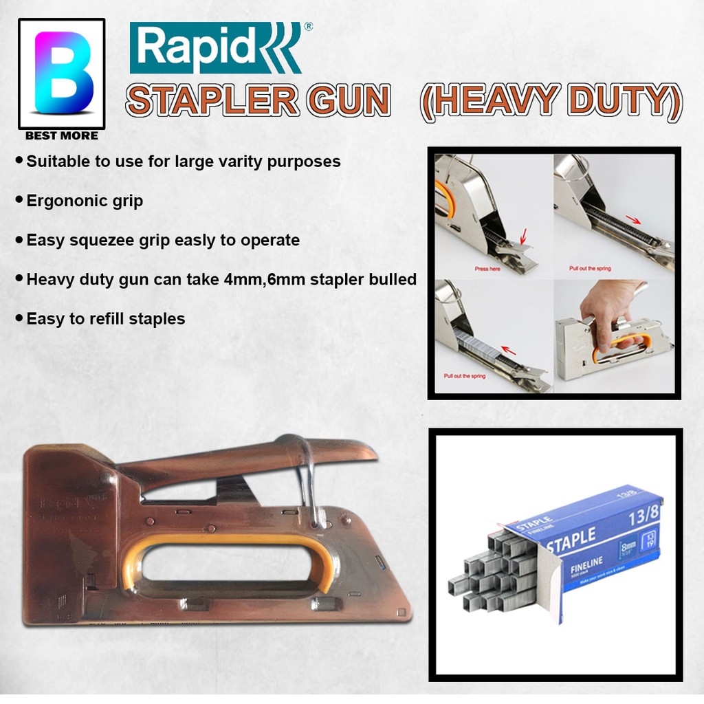 brown staples for staple gun