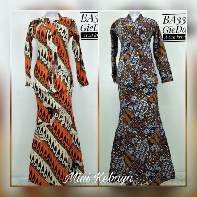 Mini Kebaya  Batik  Exclusive 03 04 Shopee  Malaysia