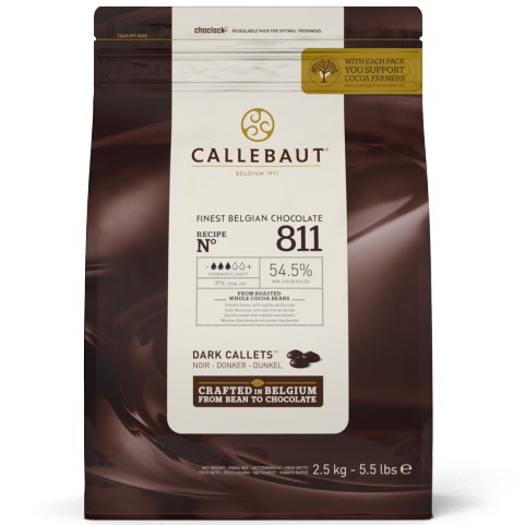 CALLEBAUT DARK CALLETS 54.5% 2.5KG 811 | Shopee Malaysia