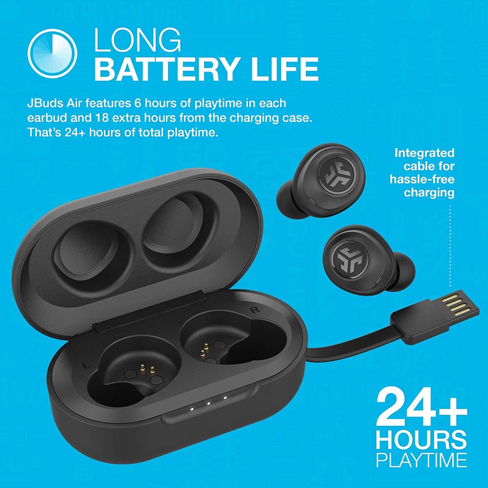JLab JBuds Air True Wireless Bluetooth Earbuds TWS + Charging Case 2