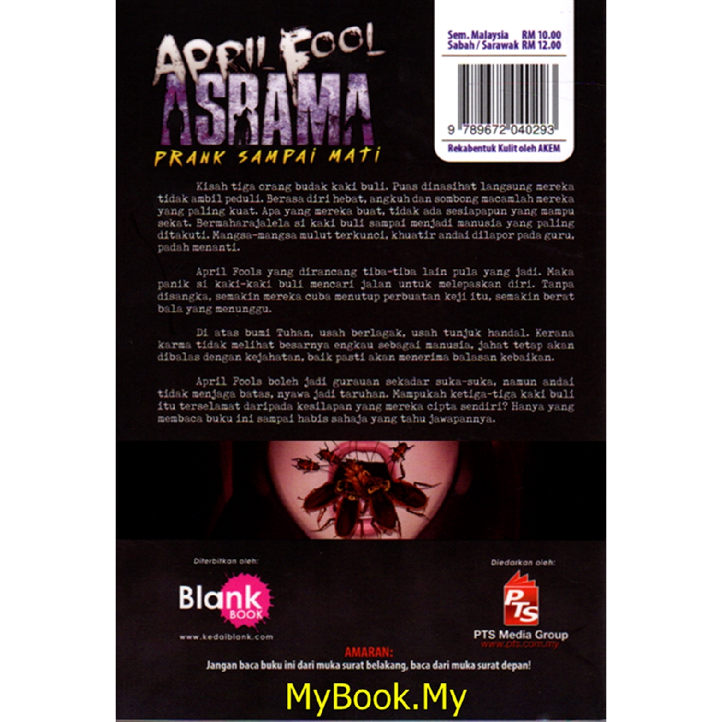 Myb Buku April Fool Asrama Prank Sampai Mati Haryani Kamilan Blink Book Shopee Malaysia