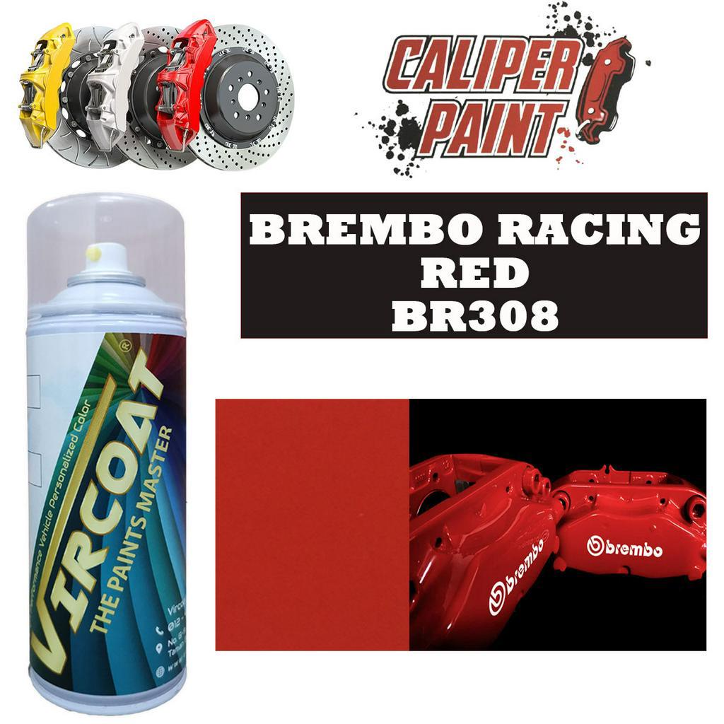 Aikka Brake Caliper Paint Brembo BR308 Racing Red Vircoat Aerosol Spray