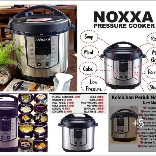 Ready Stock Noxxa Pressure Cooker