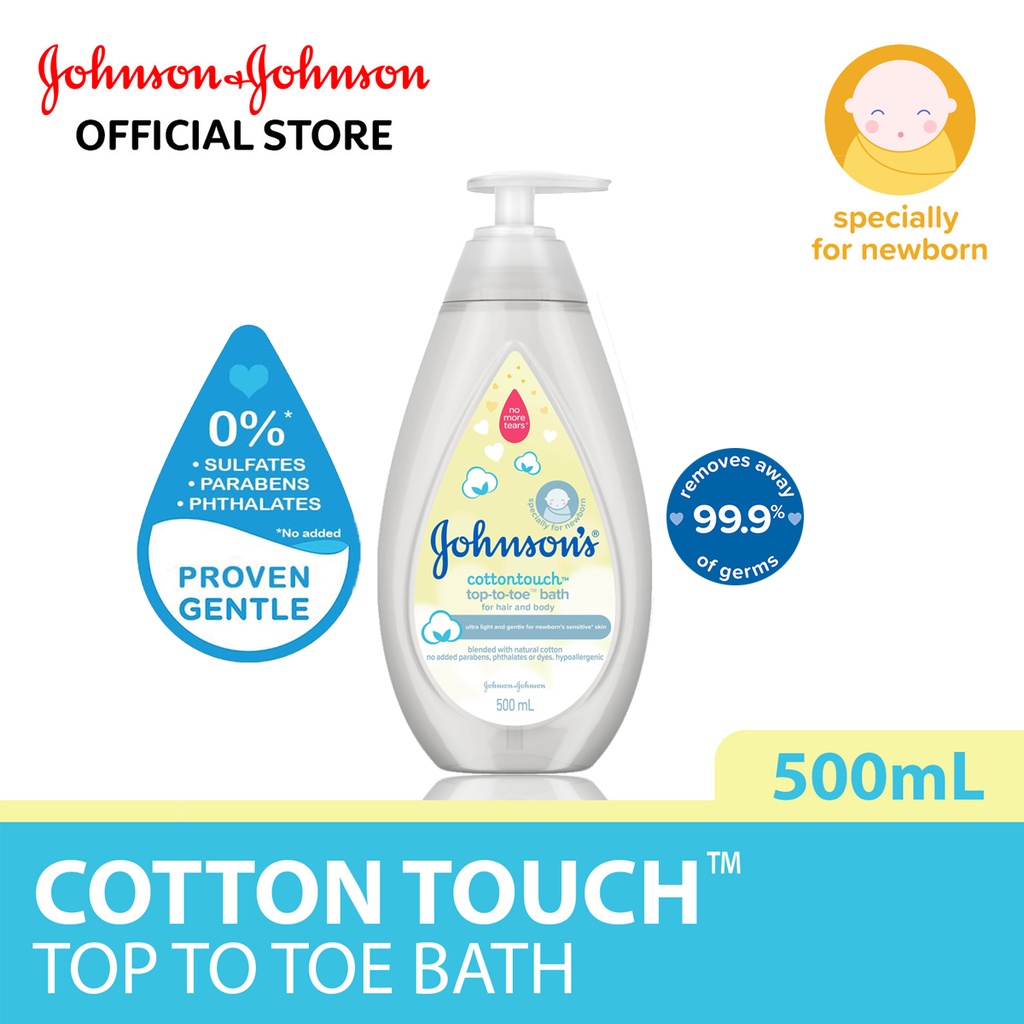 Johnson's Baby Cotton Touch Top-To-Toe Bath (500ml) | Shopee Malaysia