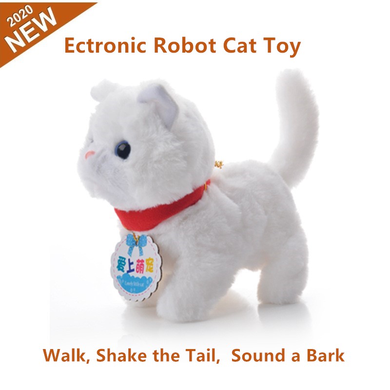 toy cat that walks and meows