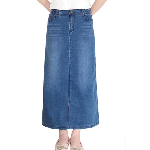high waist single button jeans