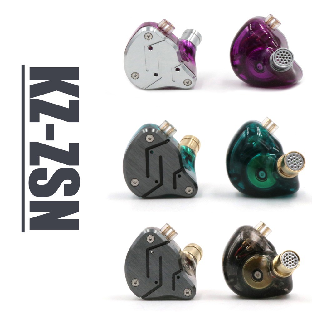 Kz Zsn Metal Headphones Hifi Bass Earphones Sport Noise Cancelling