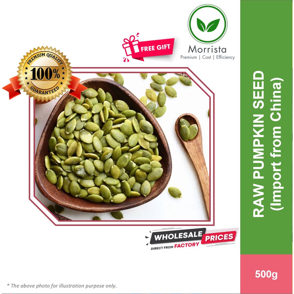 [Pumpkin Seed] 500g Pumpkin Seed Natural 南瓜子 Biji Labu for Florentine ...