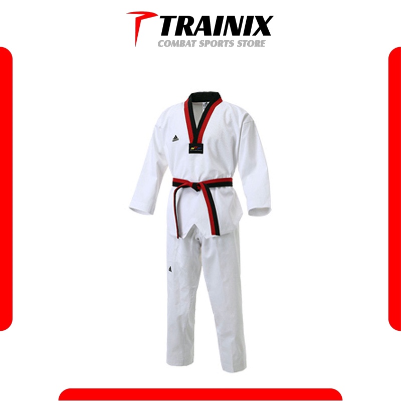 Adidas Taekwondo Suit adiSTART WT Premium Poom RedBlack Neck adiTS01WT Martial Arts Taekwondo