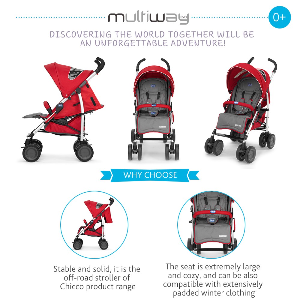 chicco multiway stroller